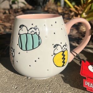 Peanuts Easter Egg Snoopy Mug (Pink and White)